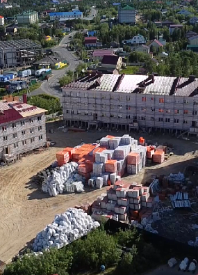 Строительство в Аксарке | Стройплощадки Приуралья(видео)