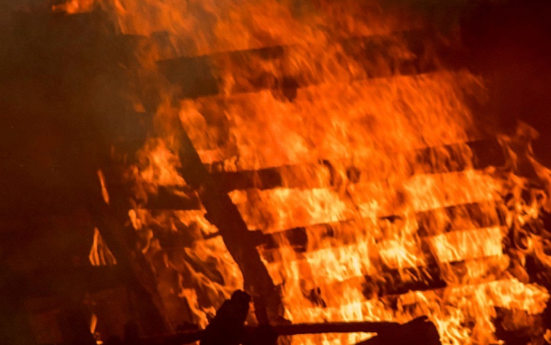 Пожар в Катравоже