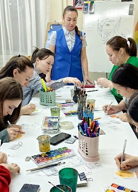 В центре детского творчества Аксарки провели мастер-классы для родителей 